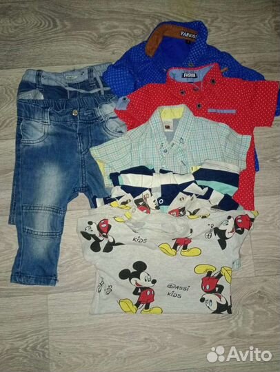 Вещи пакетом на мальчика 6-9 месяцев