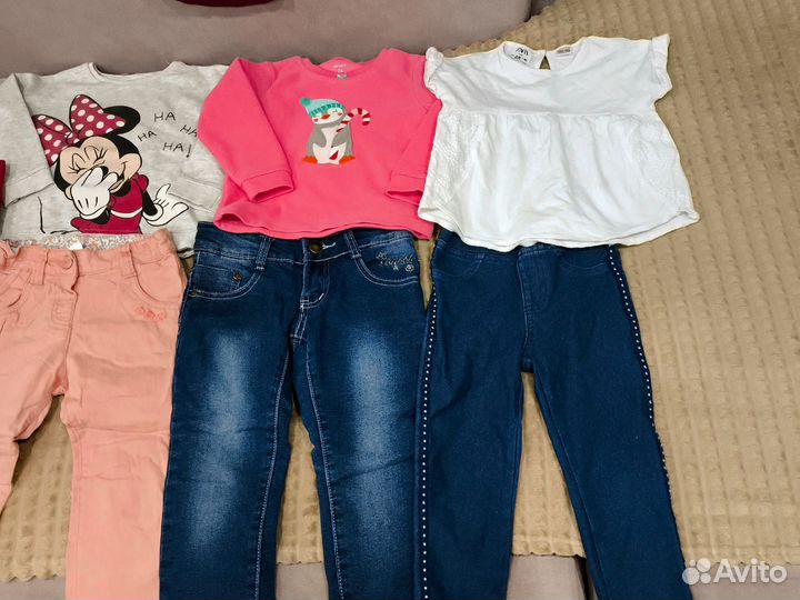 Пакет фирменных вещей для девочки 92 98
