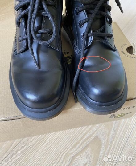 Обменяю 37р на 38р ботинки dr martens 101 черные