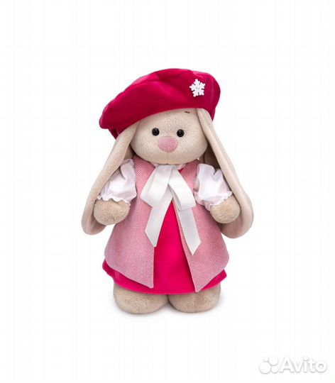 Зайка Ми в длинном жилете, 25 см