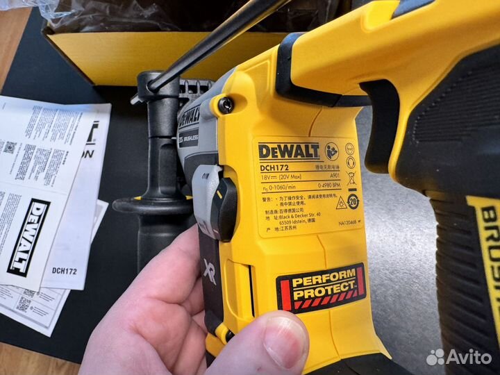 Аккумуляторный перфоратор dewalt dch 172