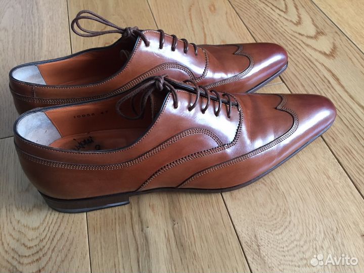Кожаные туфли Santoni 40 размер