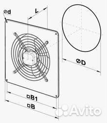 Вентилятор осевой