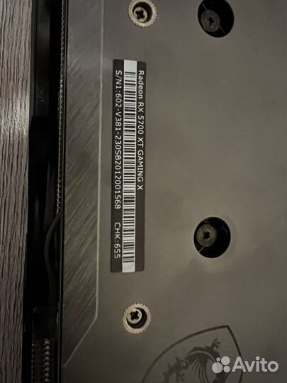 Видеокарта MSI RX5700 XT Gaming X 8gb