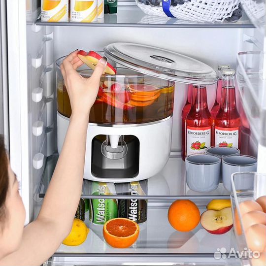 Диспенсер с дозатором для напитков вращающийся 6 л