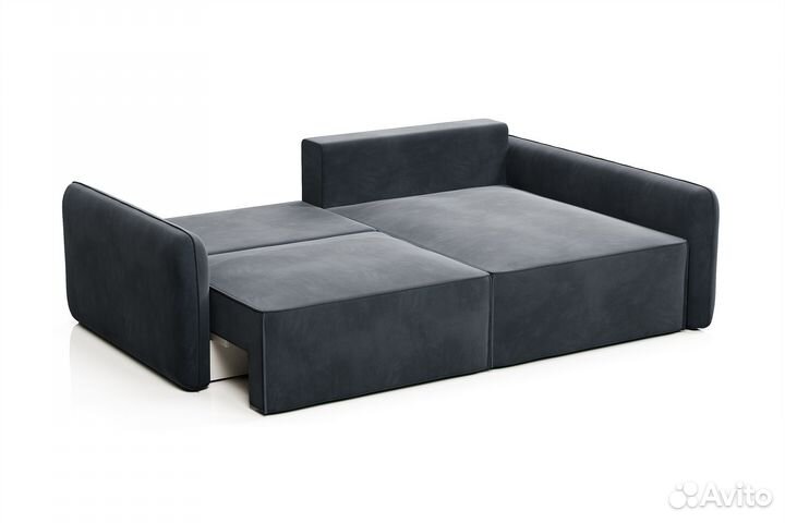 Диван угловой серый Портленд