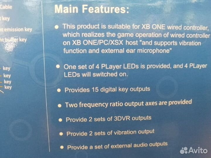 Геймпад проводной для PS3/X-Box One/PC N-1, синий