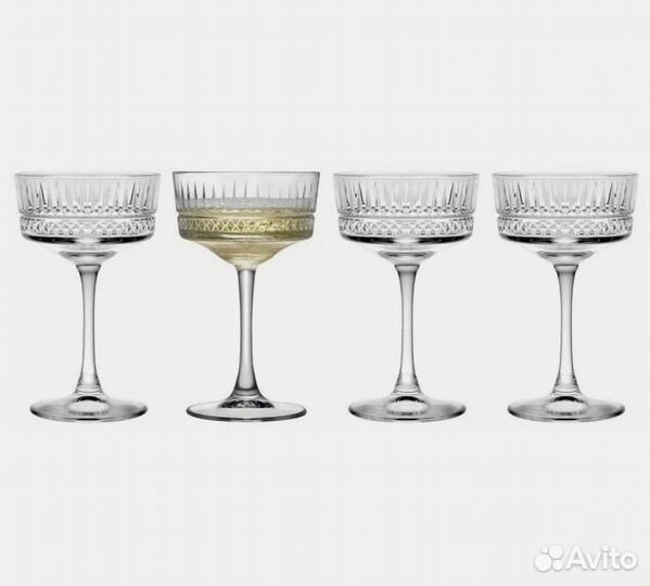 Бокал шампан-блюдце