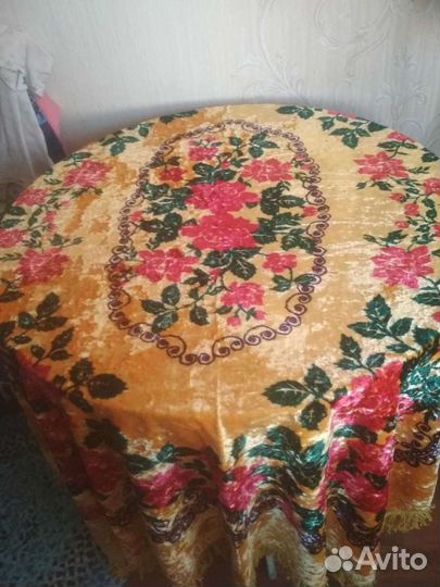 Плюшевая скатерть СССР