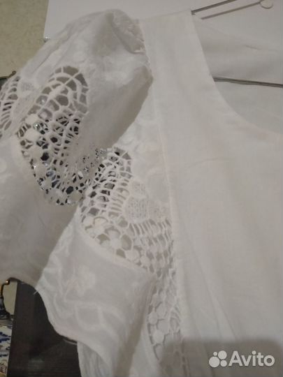 Платье батист с шитьём,44 46