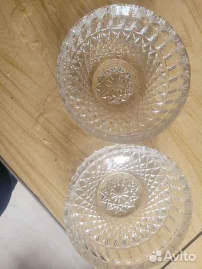 Ваза для фруктов хрусталь СССР