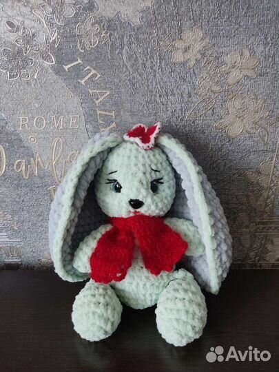 Плюшевый заяц ручной работы