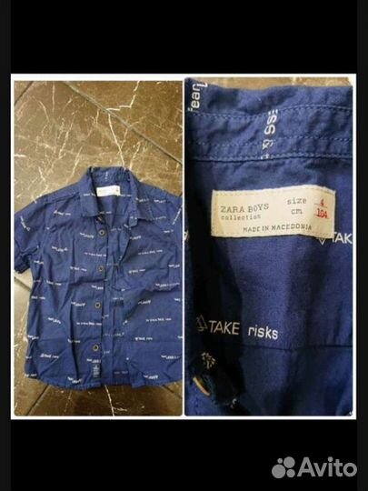 Рубашка zara для мальчика