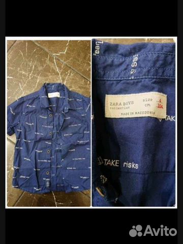 Рубашка zara для мальчика