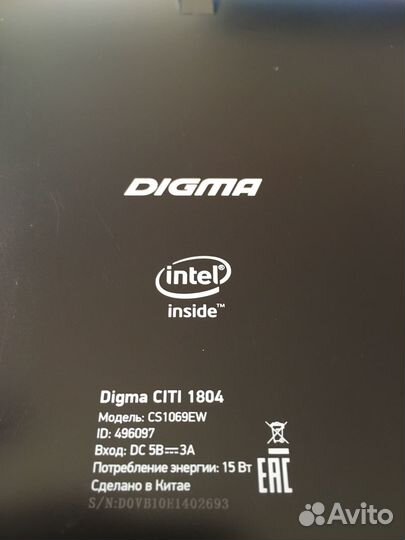 Планшет digma citi 1804 на windows 10