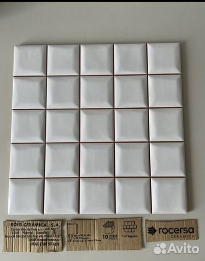 Плитка напольная 50-50, белая 30-30 на стену