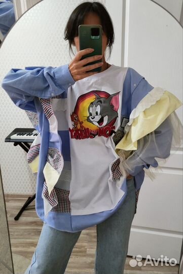 Рубашка пэчворк