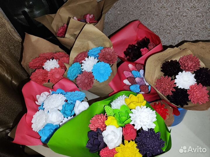Мыльные букеты
