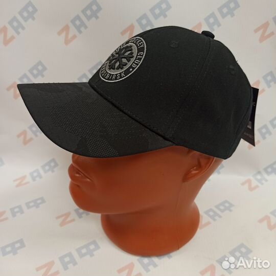 Кепка хк Сибирь 11177, чёрная / козырёк camo