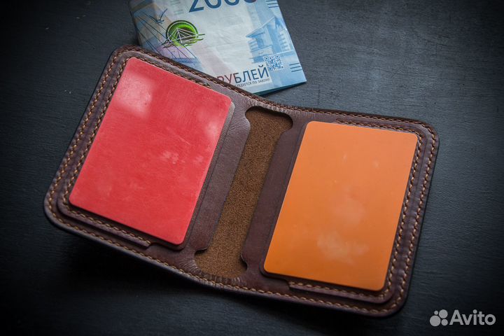 Мини кошелек из кожи