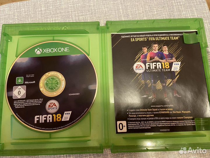 Fifa18 для Xbox one,S,X