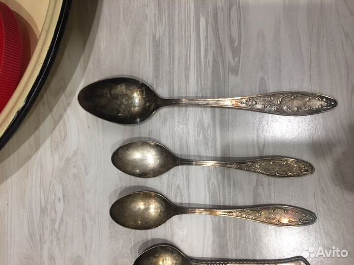 Чайные ложки мельхиор