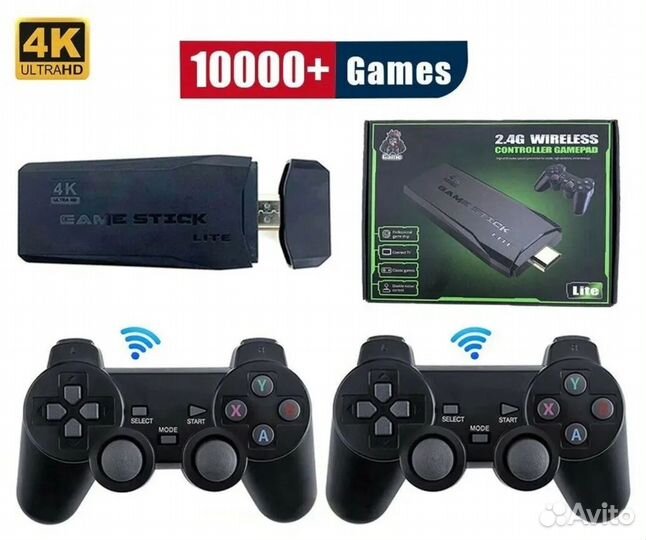 Игровая приставка Game Stick Lite, 64 Gb,10000 игр