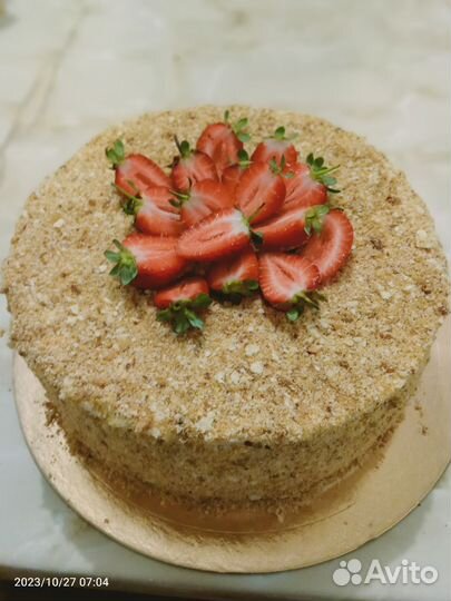 Домашний торт наполеон