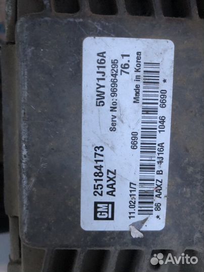 Эбу мозги chevrolet cruze