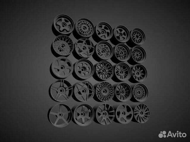 Колеса для масштабных моделей на 3D принтере