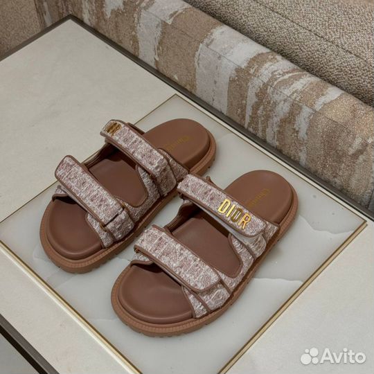 Сандали Твидовые Dioract Christian Dior Оригинал