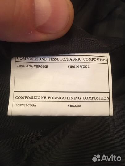 Пальто мужское черное