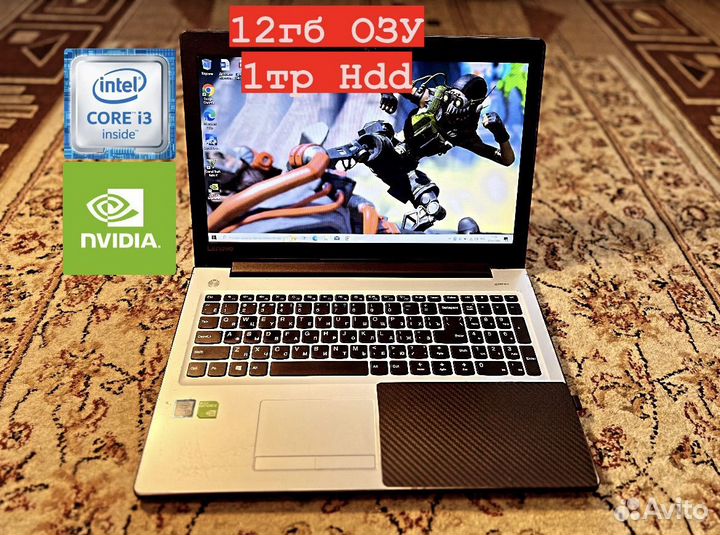 Игровой Ноутбук Lenovo i3-6006u/12гб/GeForce 920m