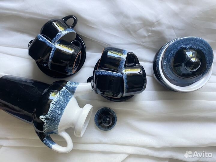 Кофейный чайный сервиз керамика СССР