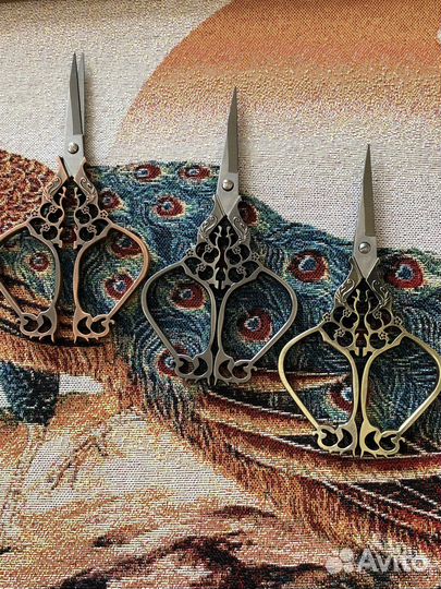 Ножницы ретро для рукоделия,вышивания Новые
