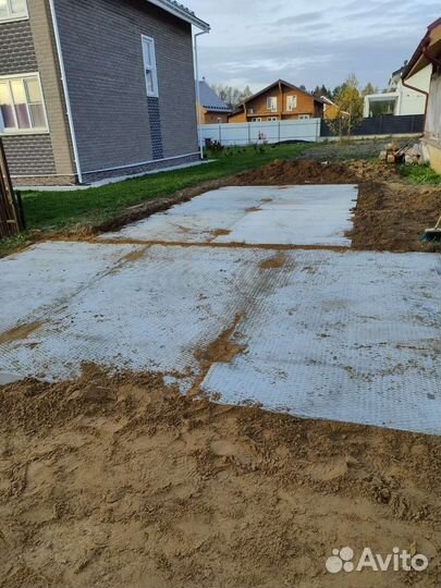 Заезд на участок из жб плит