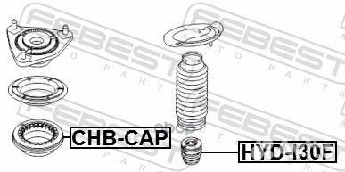 Отбойник переднего амортизатора hydi30F Febest
