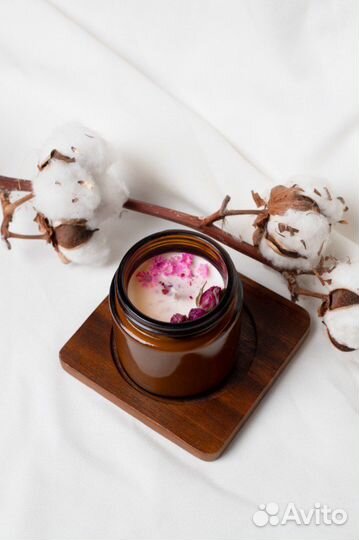 Ароматическая свеча из соевого воска 100 мл