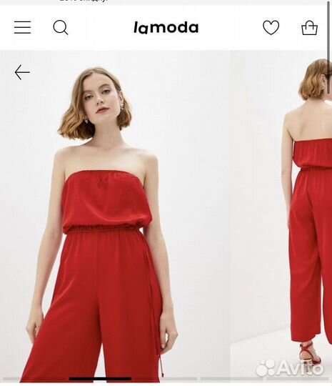 Комбинезон женский красный 46/48
