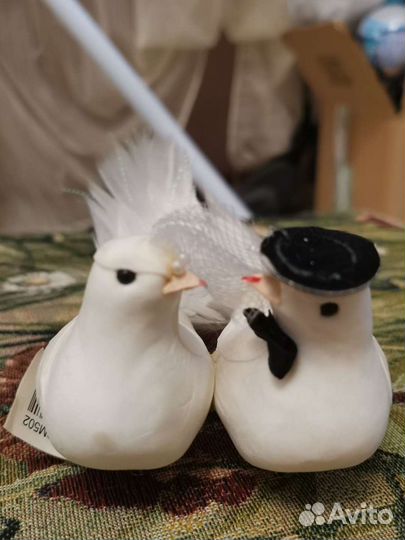 Свадебные голуби на креплении