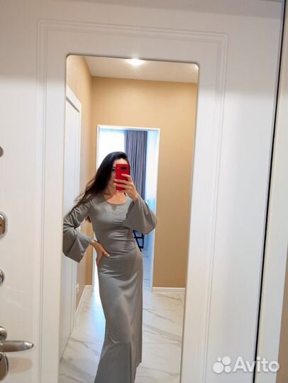 Платье лапша длинное