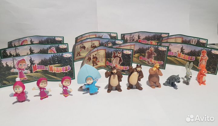 Киндер серии Маша и Медведь 2008 - 2015 гг