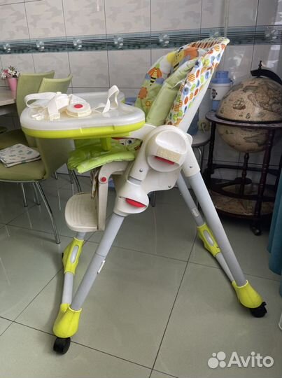 Стульчик для кормления chicco polly 2 start