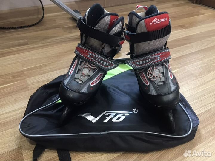 Коньки раздвижные р.30-33 +Сумка. Новые