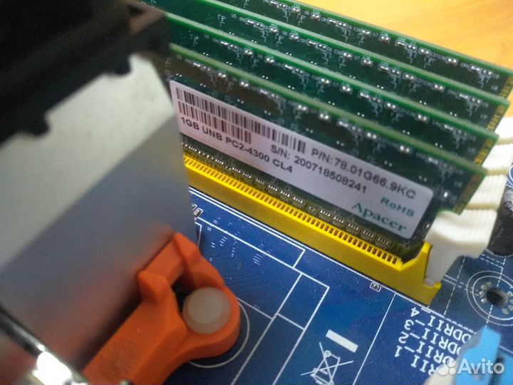 Материнская плата + проц + память + кулер