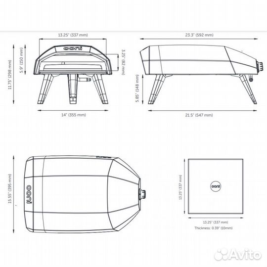 Пицца печь Ooni Koda 12