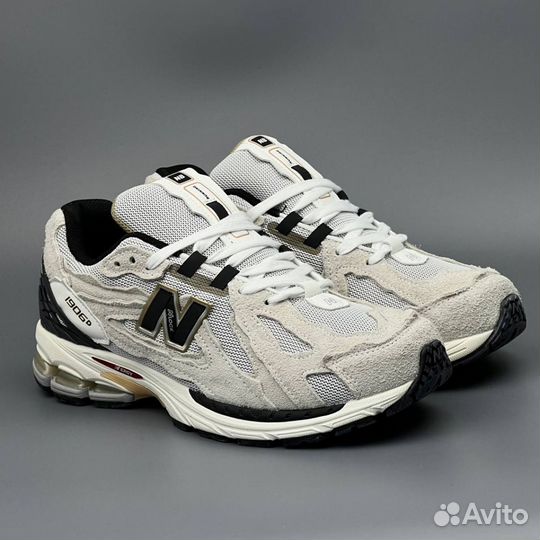 Серебристые New Balance 1906 стильные