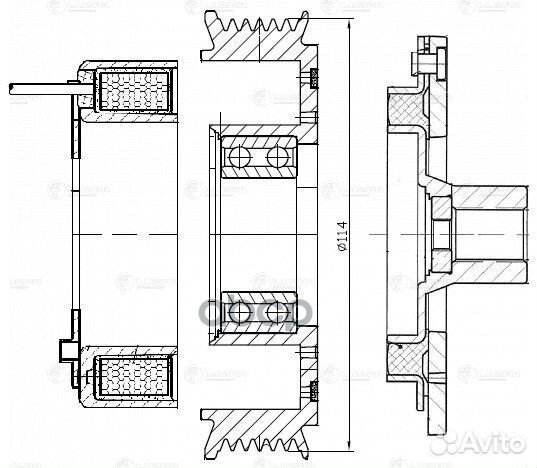Муфта эл/магн. компрессора кондиционера для а/м
