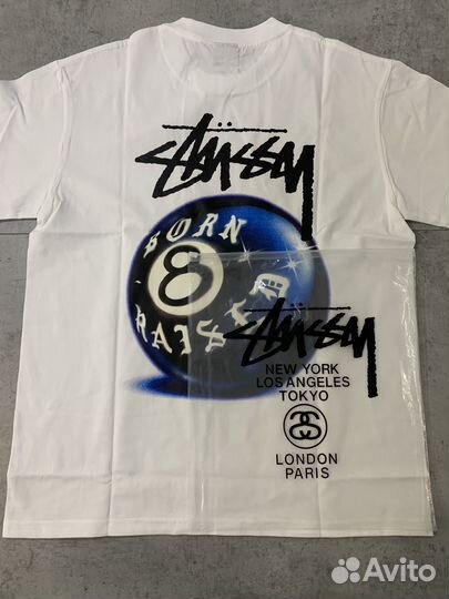 Футболка stussy синий шар