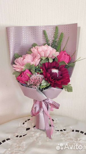 Букет из конфет сладкий 1 сентября учителю цветы